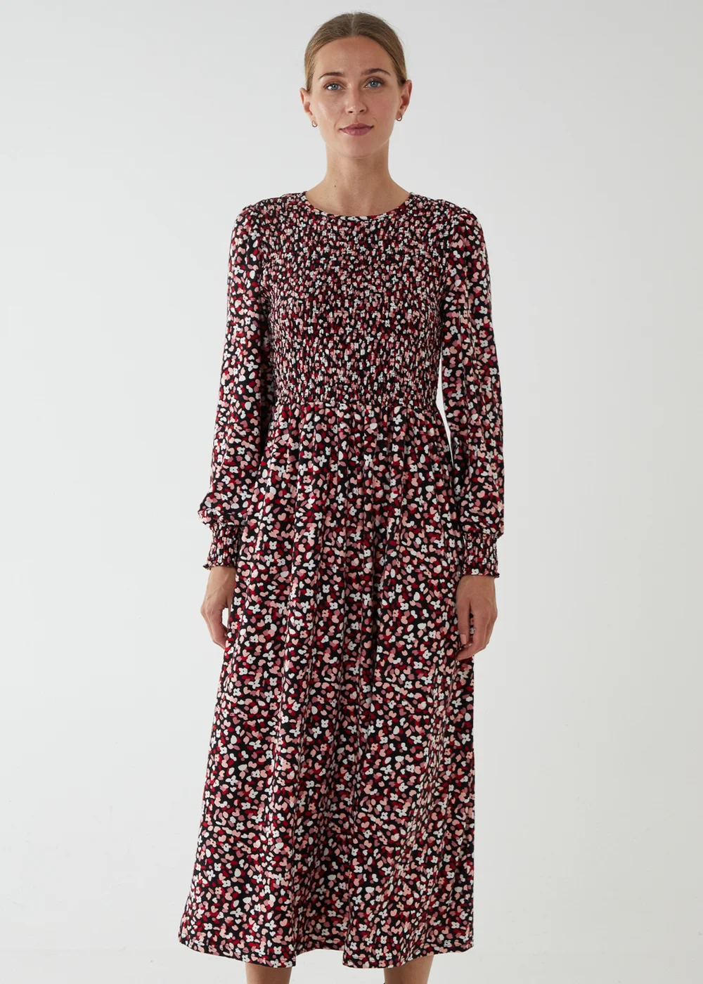 Blue Vanilla Smock Front Midi Dress - 8 Image 1