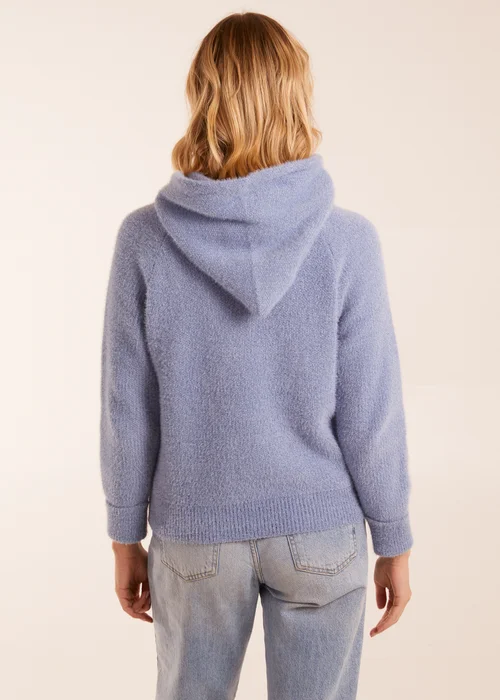 Blue Vanilla Chenille Hoodie - Medium/Large Image 4