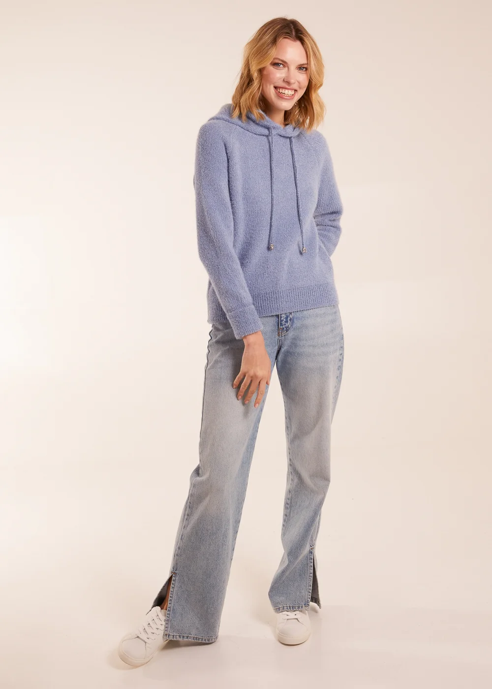 Blue Vanilla Chenille Hoodie - Medium/Large Image 1