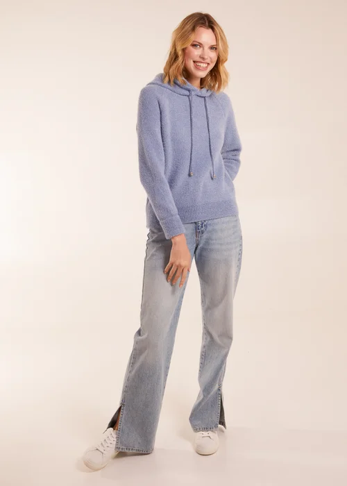 Blue Vanilla Chenille Hoodie - Medium/Large Image 1