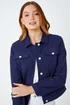 Roman Navy Stretch Pocket Detail Jacket - 12 Image 4