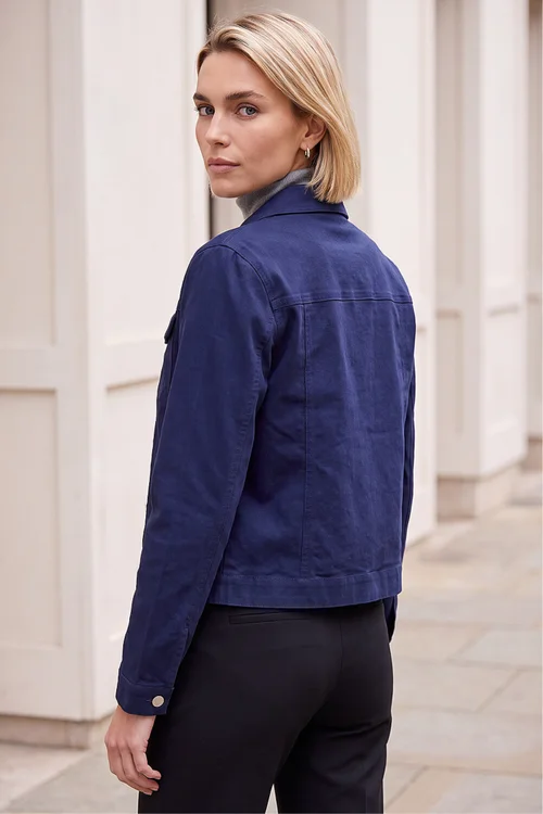 Roman Navy Stretch Pocket Detail Jacket - 20 Image 4