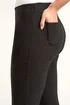 Roman Black 3/4 Length Stretch Elastic Waist Trouser - 10 Image 3