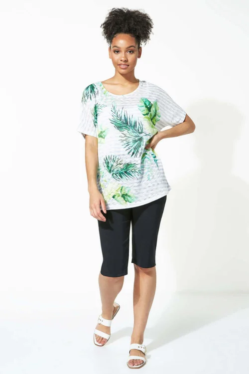 Roman Black Knee Length Stretch Shorts - 12 Image 3