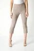 Roman Taupe Cropped Stretch Trouser Capri Summer Leggings 3/4 Pedal Pushers - 18 Image 1