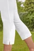 Roman White Cropped Stretch Trouser Capri Summer Leggings 3/4 Pedal Pushers - 12 Image 3