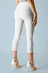 Roman White Cropped Stretch Trouser Capri Summer Leggings 3/4 Pedal Pushers - 12 Image 2