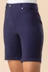 Roman Navy Elastic Waist Turn Up Stretch Shorts - 12 Image 1