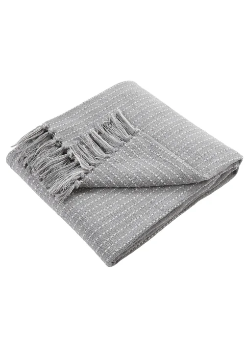 Drift Home Quinn Grey Throw - 130 x 180cm Image 2