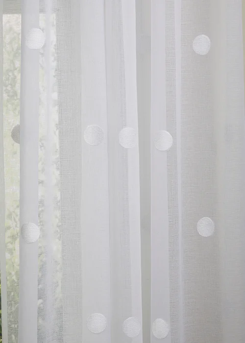 Appletree Boutique Zara White Voile Panel - 55W X 54D (140x137cm) Image 3