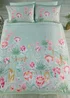 Soiree Tropical Leopard Sateen Green Duvet Cover Set - Double Image 3