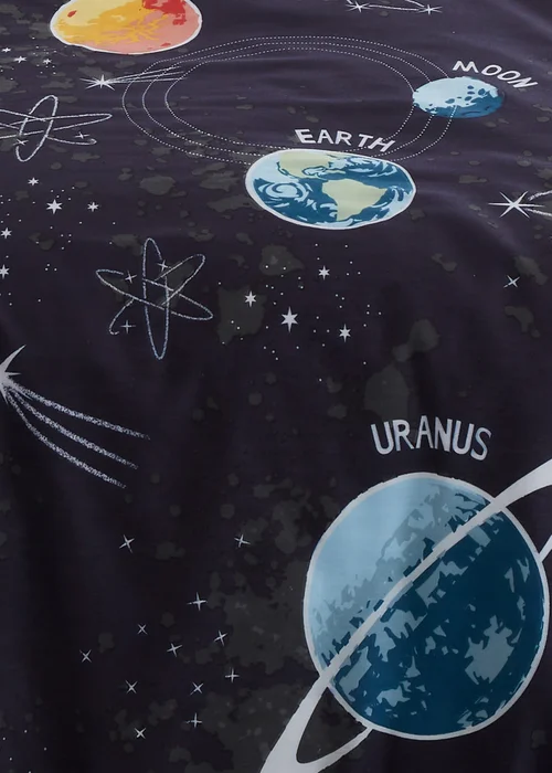 Bedlam Outer Space Black Duvet Cover Set - Double Image 4