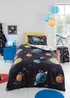 Bedlam Outer Space Black Duvet Cover Set - Double Image 1