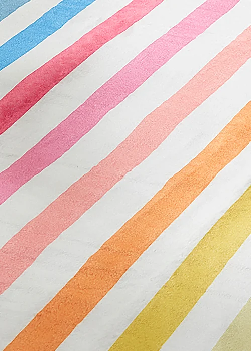 Fusion Carlson Stripe White Picnic Blanket - 135 x 150cm Image 4