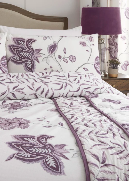 Dreams & Drapes Design Samira Purple Duvet Cover Set - Single Image 2
