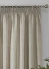 Dreams & Drapes Pembrey Brushed Cotton Natural Pencil Pleat Curtains With Tie-Backs - 46W X 54D (117x137cm) Image 3