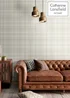 Catherine Lansfield Kelso Check Cream Wallpaper - One Size Image 5