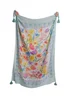 Appletree Style Festival Blue Throw - 130 x 180cm Image 2