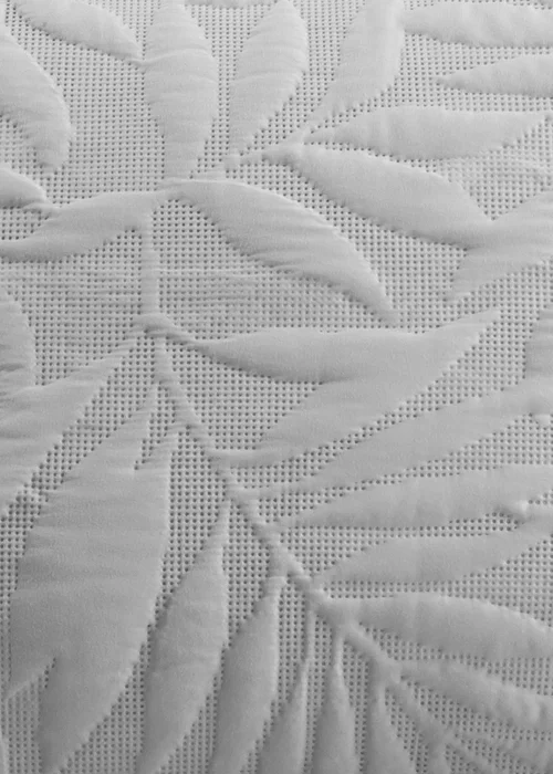 Serene Luana Soft Touch Silver Duvet Cover Set - Single Image 4