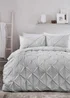 Serene Lara Silver Duvet Cover Set - Single Image 1
