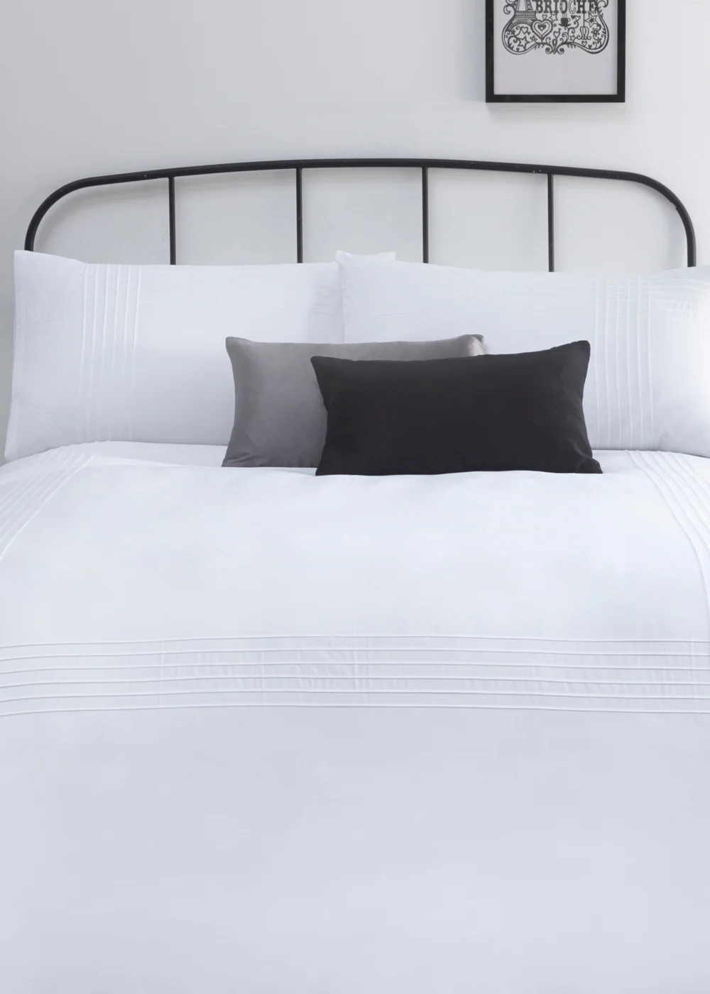 Serene Amalfi White Duvet Cover Set - Single Image 1