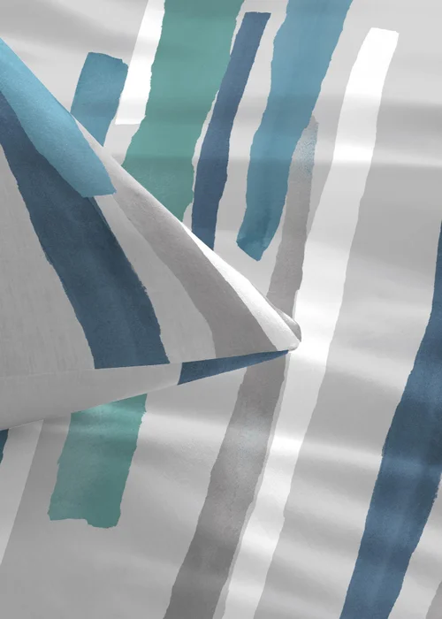 Fusion Clifton Blue Duvet Cover Set - Single Image 3