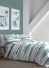 Fusion Clifton Blue Duvet Cover Set - Single Image 1