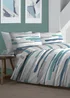 Fusion Clifton Blue Duvet Cover Set - Single Image 2