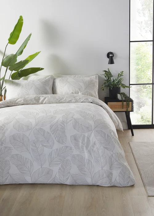 Fusion Matteo Natural Duvet Cover Set - Single Image 4