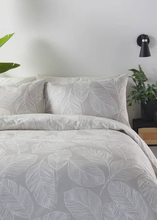 Fusion Matteo Natural Duvet Cover Set - Single Image 2