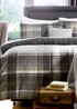 Dreams & Drapes Lodge Connolly Check Brushed Cotton Grey Duvet Cover Set - Super king Image 2