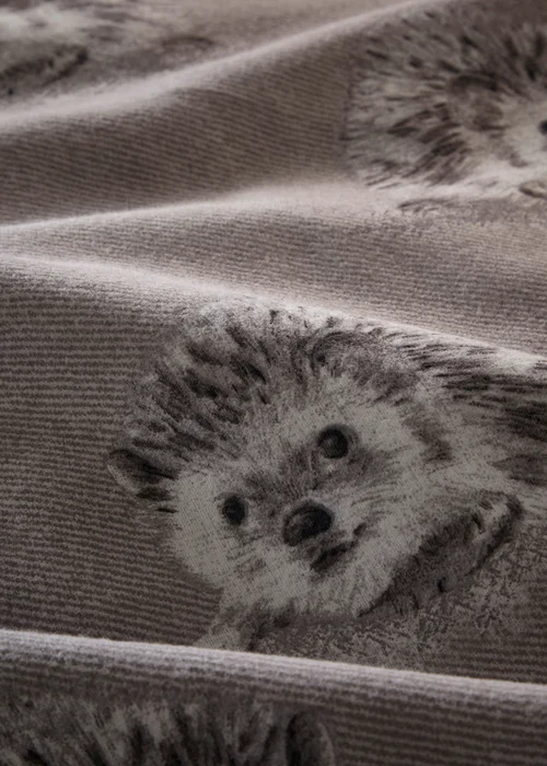 Dreams & Drapes Lodge Colville Check Brushed Cotton Purple Duvet Cover Set - Single Image 4