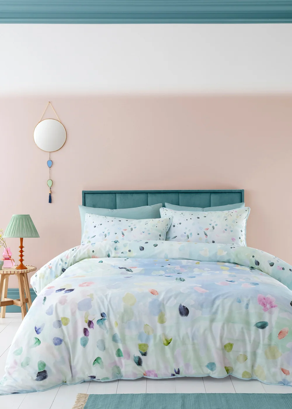 Appletree Style Alfresco Blue Duvet Cover Set - Single Image 1