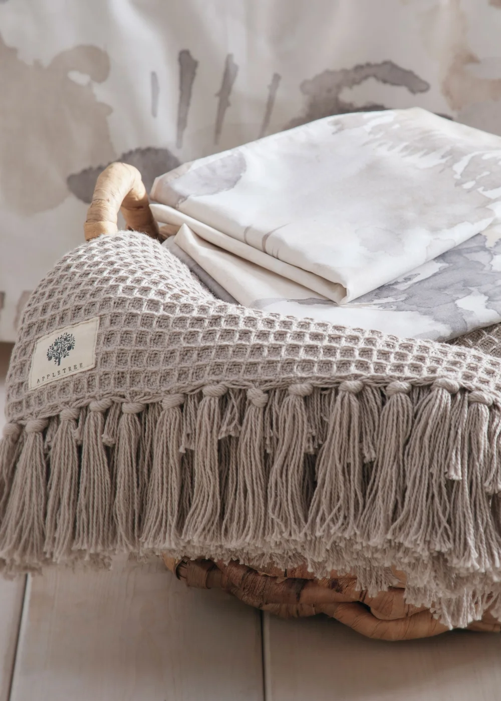 Appletree Loft Edale Beige Duvet Cover Set - Single Image 4