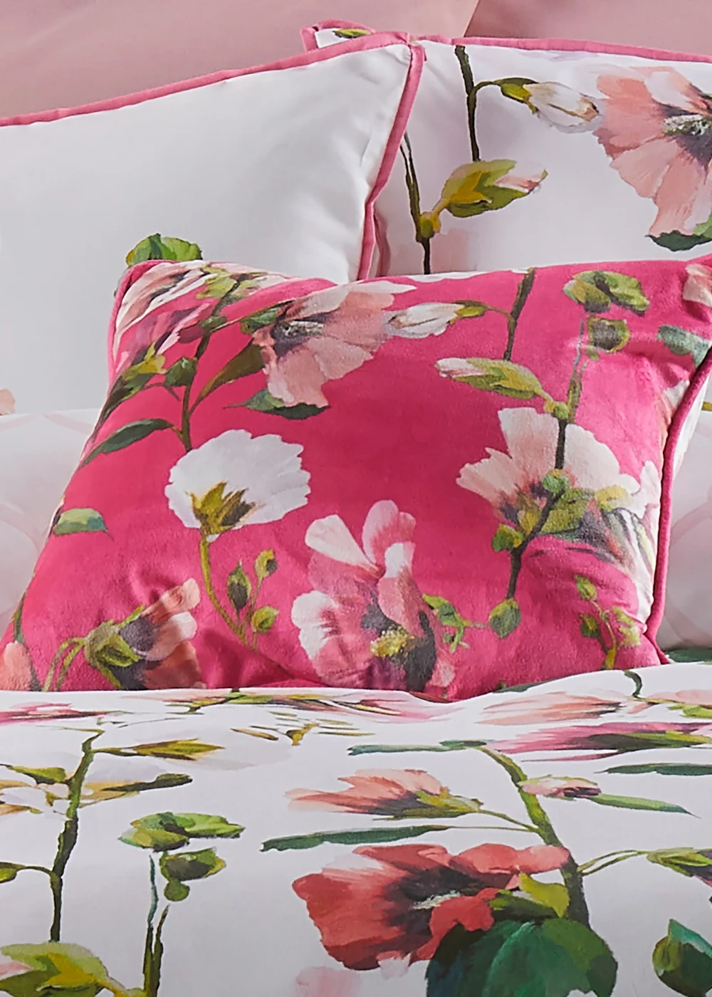 Soiree Layla Pink Filled Cushion (43cm x 43cm) - 43W X 43D Image 1