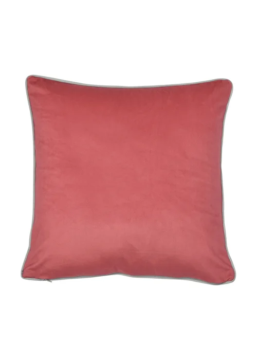 Appletree Heritage Serenity Velvet Blue Filled Cushion (43cm x 43cm) - 43W X 43D Image 3