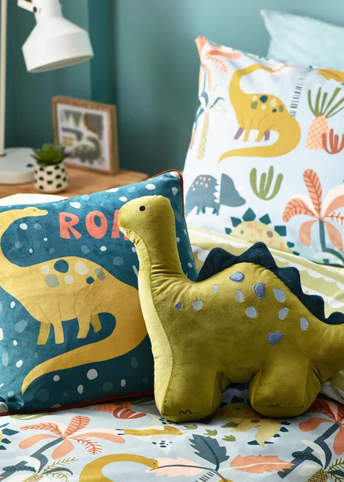 little furn. Little Dinos Scandi Duvet Cover Set - Toddler Image 2