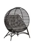 Outsunny Egg Chair with Soft Cushion - Brown - One Size Image 2