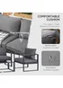 Outsunny 4 Pieces Garden Sectional Sofa Table Furniture Set Aluminium w/ Cushion - One Size Image 5