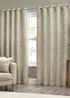 Wylder Nature Bali Botanical Jacquard Eyelet Curtains Natural - ZAC Image 2