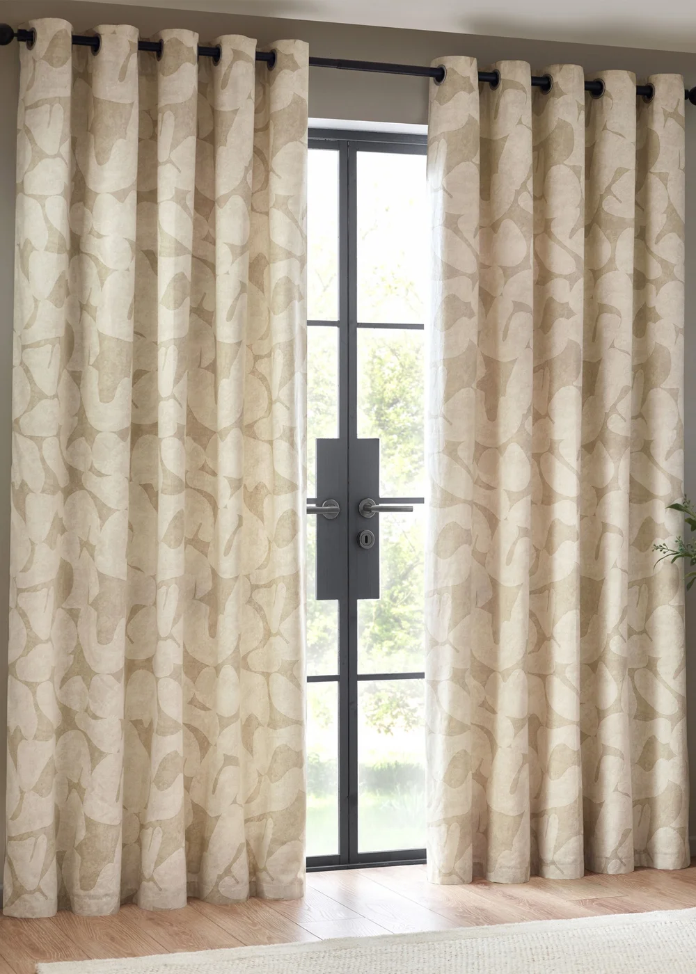 Hoem Brinn Abstract Eyelet Curtains - 46W X 54D (117x137cm) Image 2