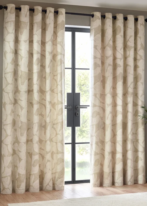 Hoem Brinn Abstract Eyelet Curtains - 46W X 54D (117x137cm) Image 2