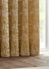 furn. Winter Woods Animal Chenille Eyelet Curtains Ochre - ZAC Image 4