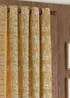 furn. Winter Woods Animal Chenille Eyelet Curtains Ochre - ZAC Image 3