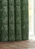 furn. Winter Woods Animal Chenille Eyelet Curtains Emerald - ZAC Image 4