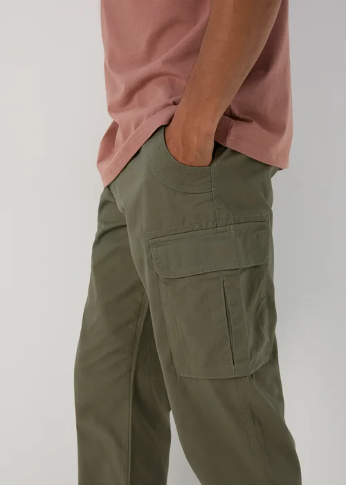 Khaki Cargo Trousers - 30 Waist Regular Image 3