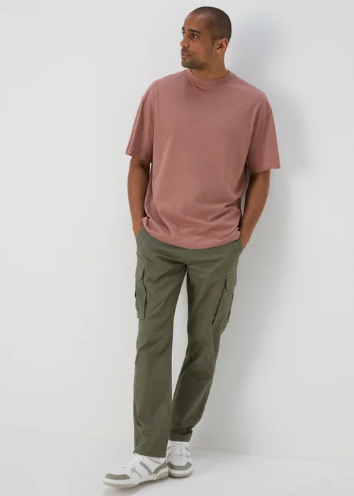Khaki Cargo Trousers - 30 Waist Regular Image 4