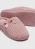 Pink Hidden Support Mule Slippers - Small Image 2