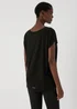 Souluxe Black V Neck T Shirt - Small Image 2