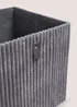 Grey Corduroy Foldable Box Image 2
